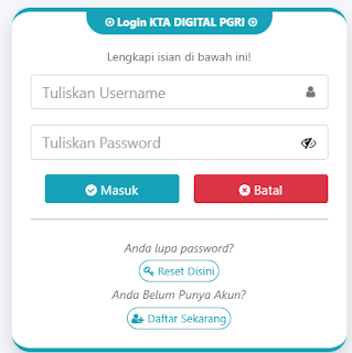 Register PGRI Katingan - Persatuan Guru Republik Indonesia Cabang Katingan